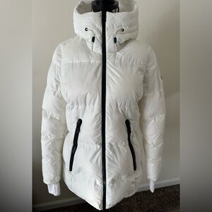 Michael Kors Women's White Puffer Coat size S